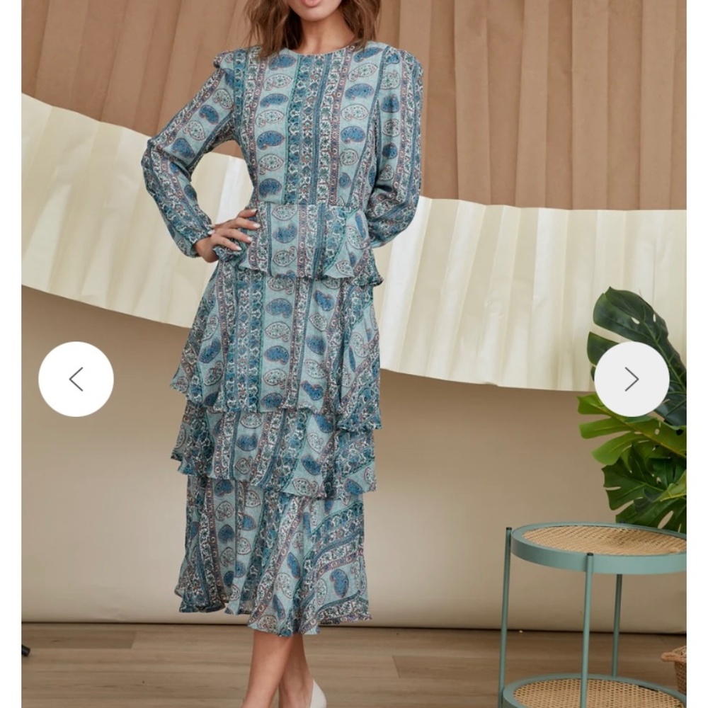 MELLWOOD BLUE DRESS MIDI